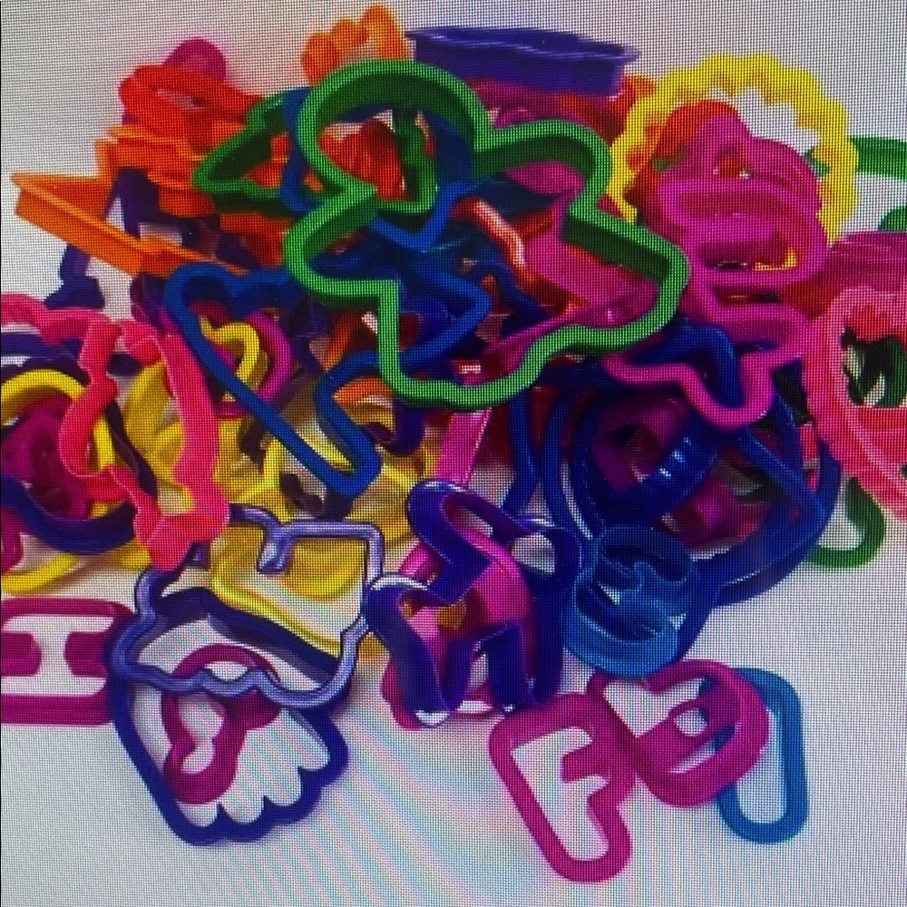 Colorful Plastic Cookie Cutters Set